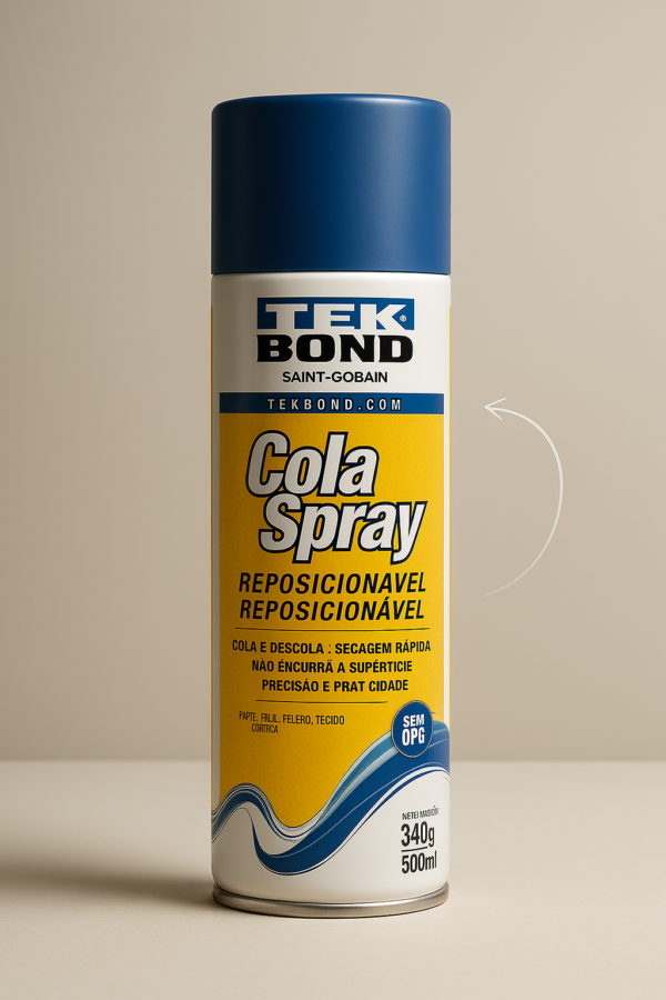 Cola Spray TekBond Reposicionávelável